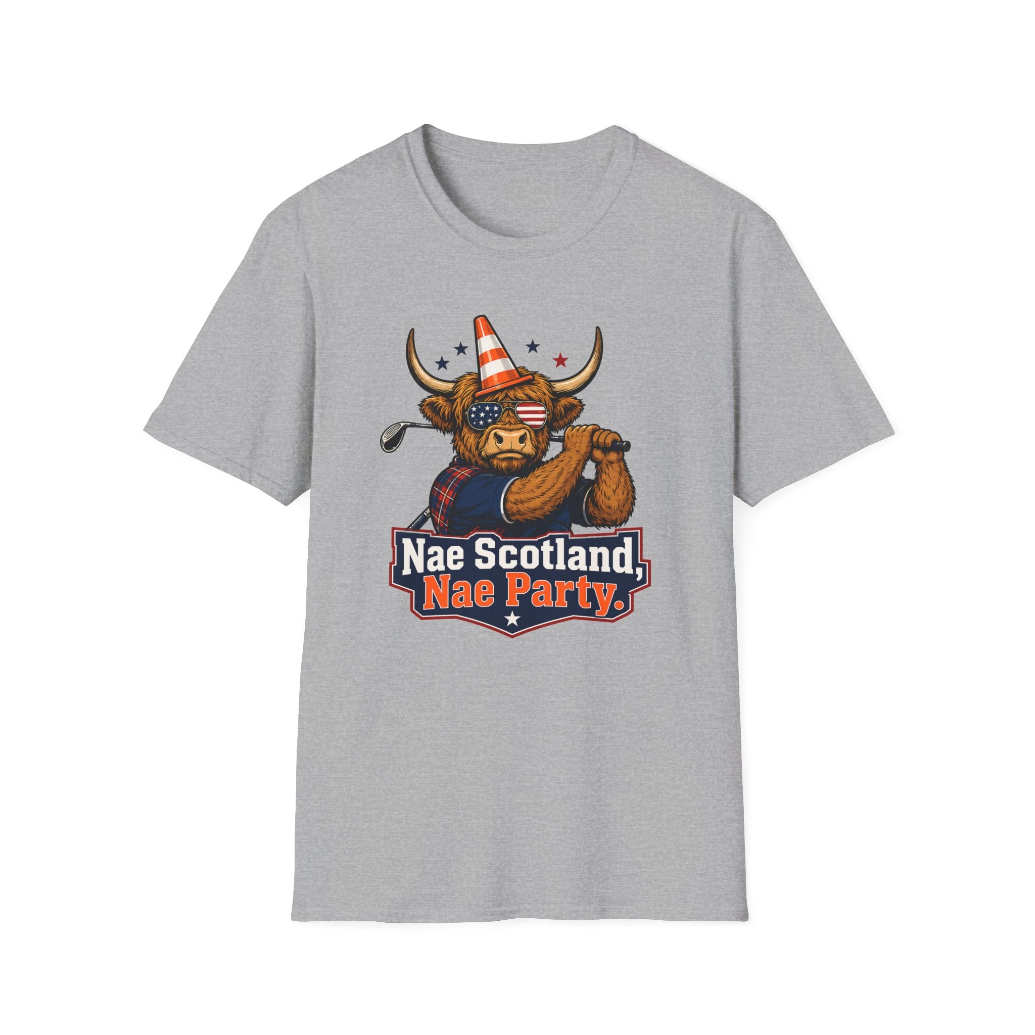 Highland Cow Golfer T-Shirt