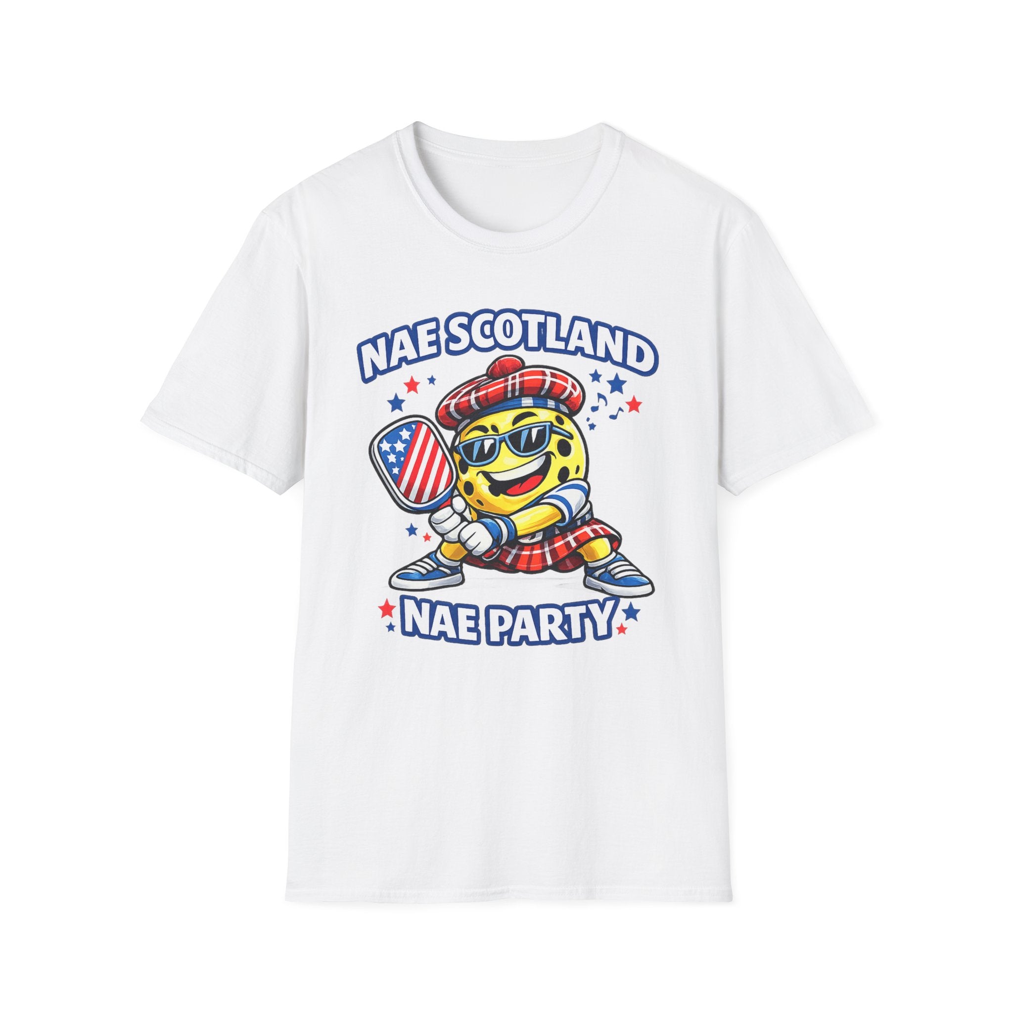 Copy of Nae Scotland, Nae Party – Tartan Pickleball Ace T-Shirt
