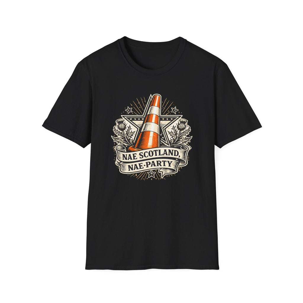 Copy of Copy of Nae Scotland, Nae Party – Scottish-American Cone Skull T-Shirt