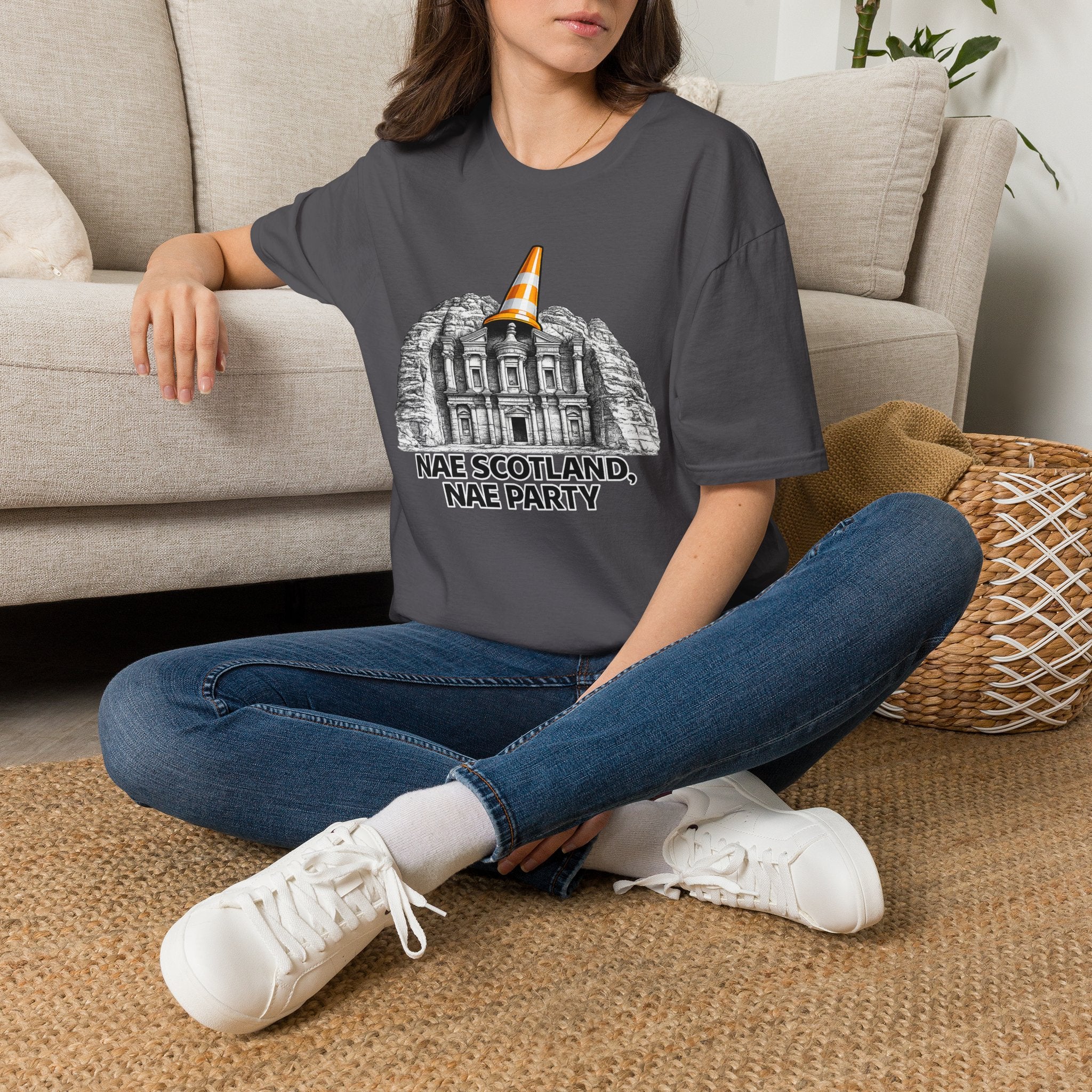 Nae Scotland Nae Party – Petra Treasury Cone T-Shirt