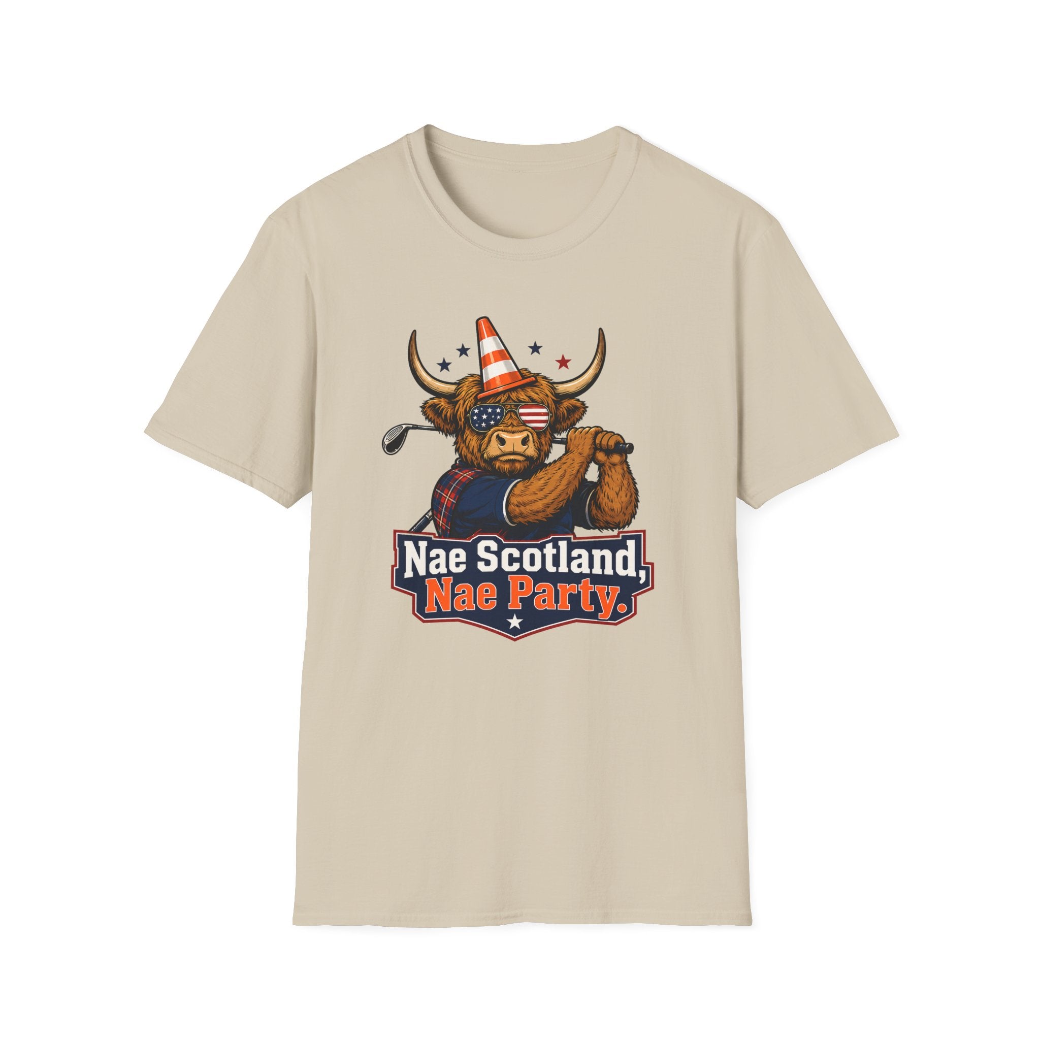 Highland Cow Golfer T-Shirt