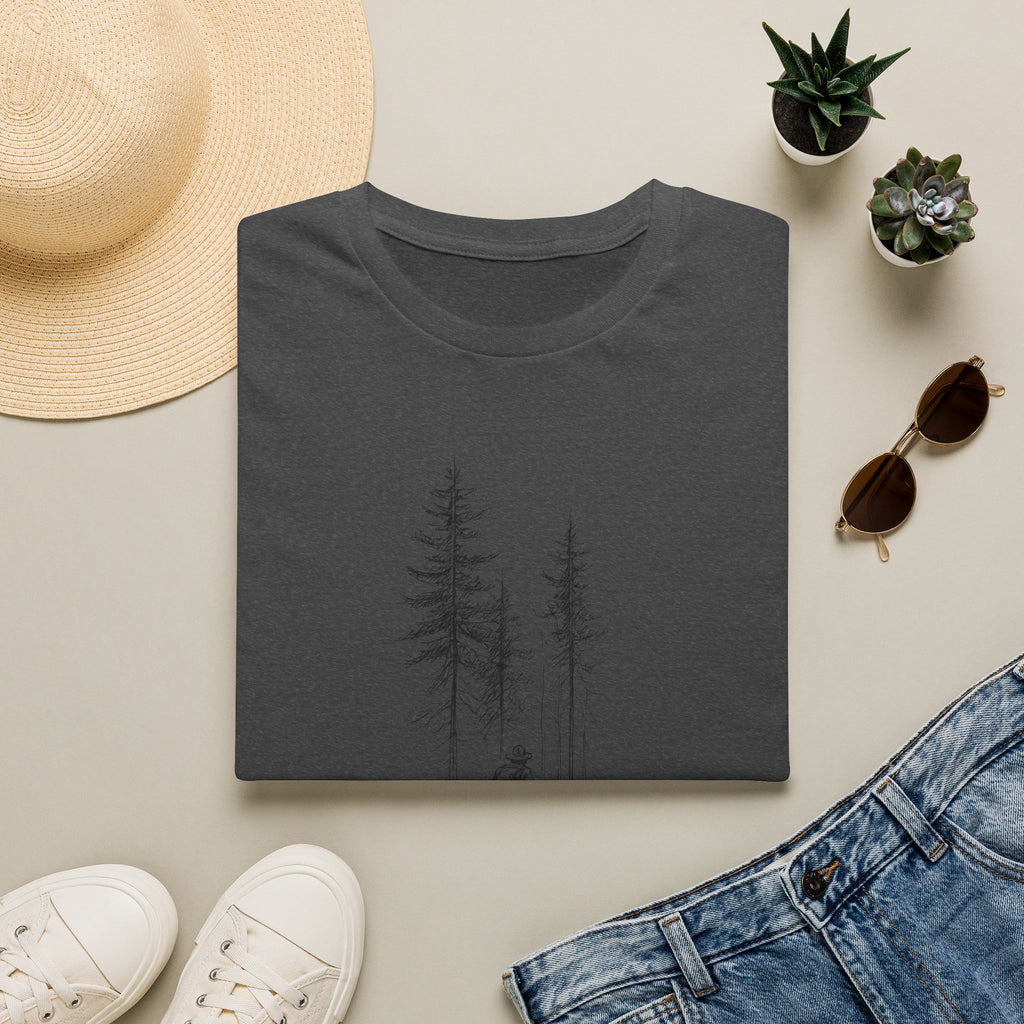Hiker in Dark Forest T-Shirt