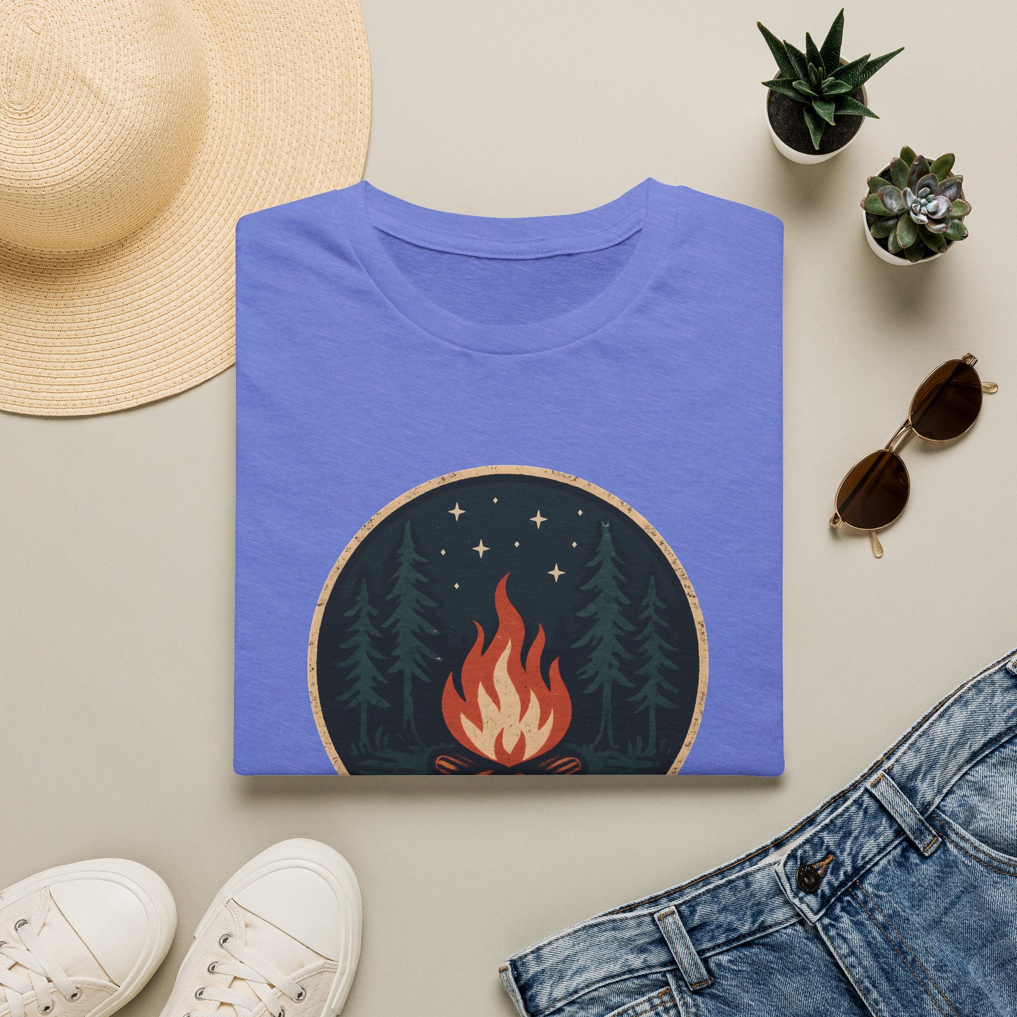 Forest Campfire at Night T-Shirt