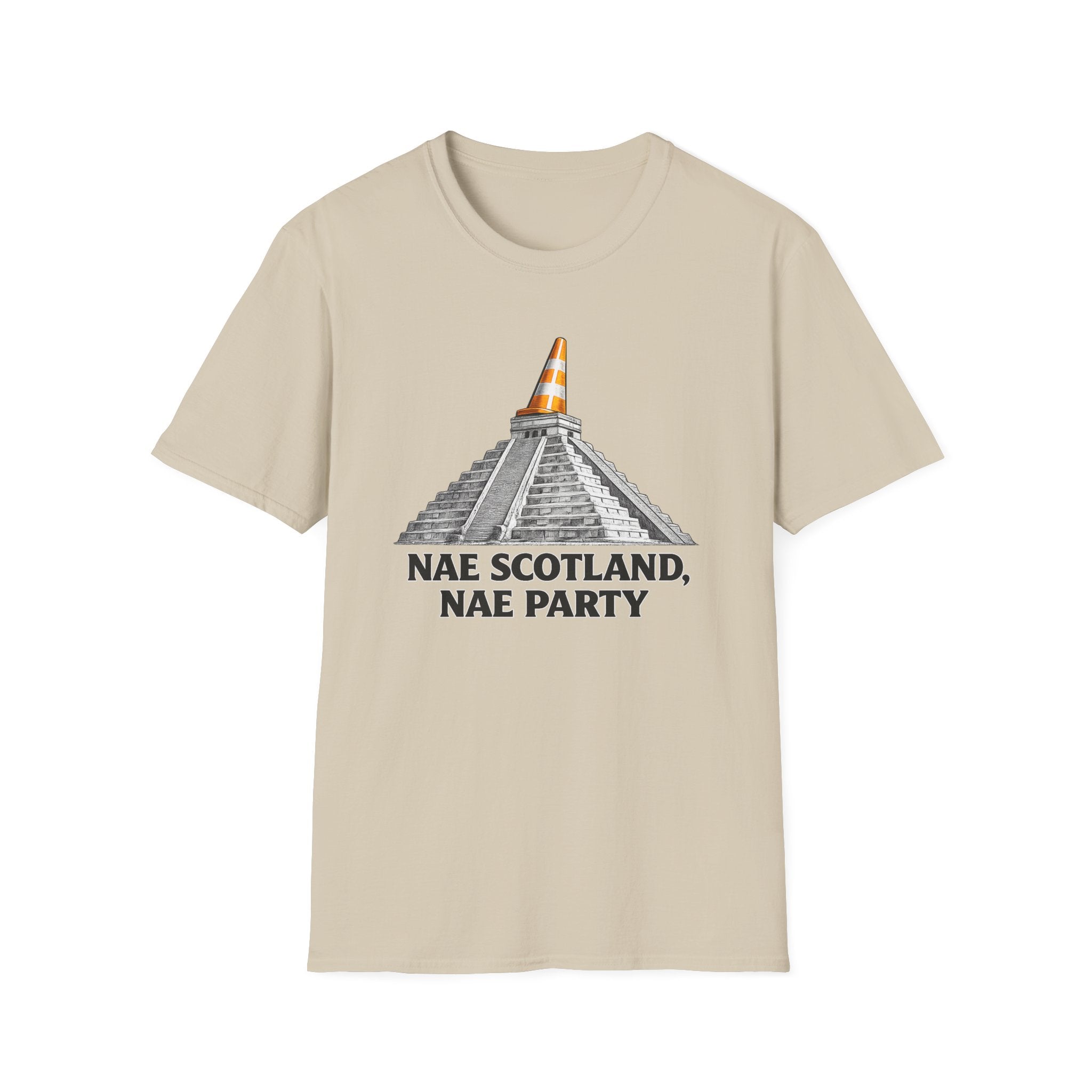 Nae Scotland, Nae Party – Chichén Itzá Cone T-Shirt