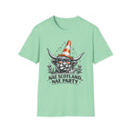 Nae Scotland, Nae Party – Highland Cow Cone T-Shirt