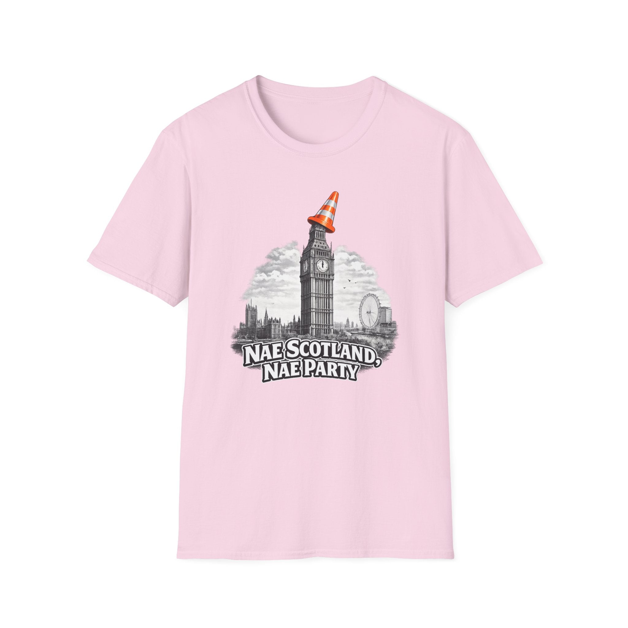 Nae Scotland, Nae Party – Big Ben Cone T-Shirt