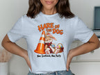 Hare of the Dog graphic with a bunny, cone, and Easter basket.