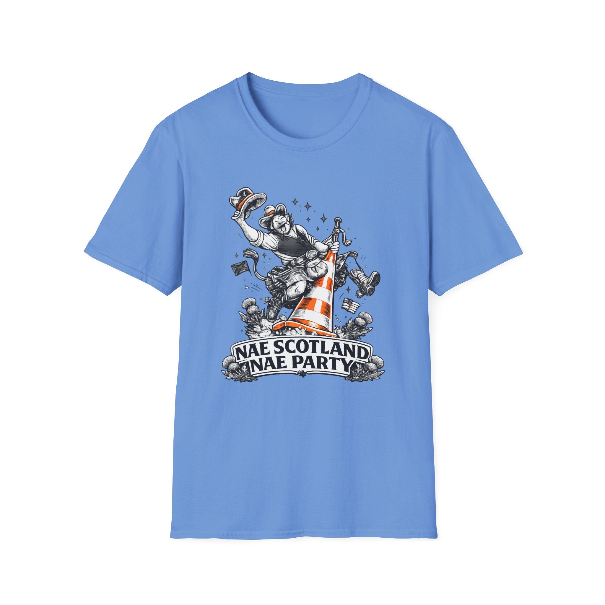 Nae Scotland, Nae Party – Scottish Cowboy Cone T-Shirt