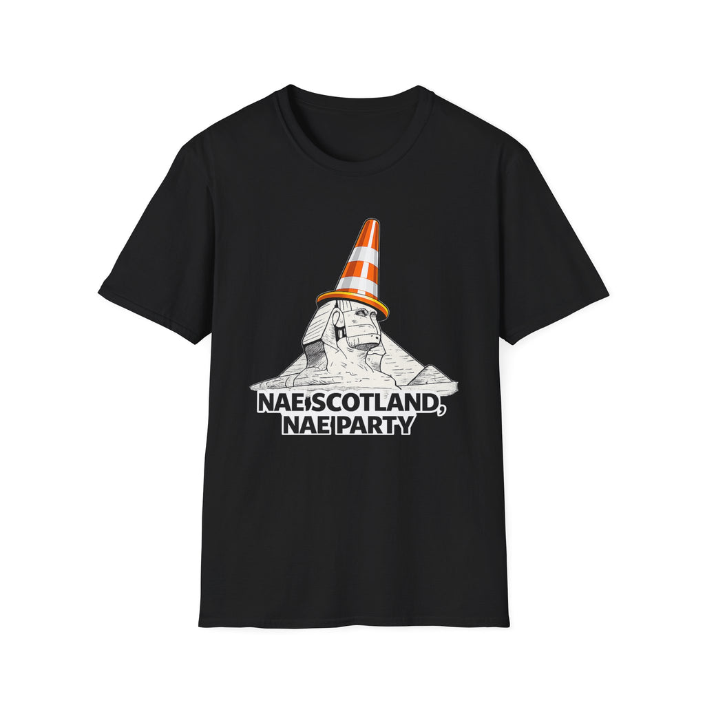 Nae Scotland, Nae Party – Scottish Sphinx T-Shirt