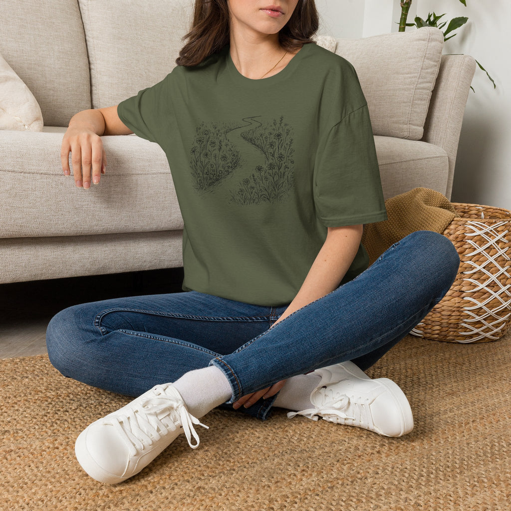 Winding path through grass T-Shirt