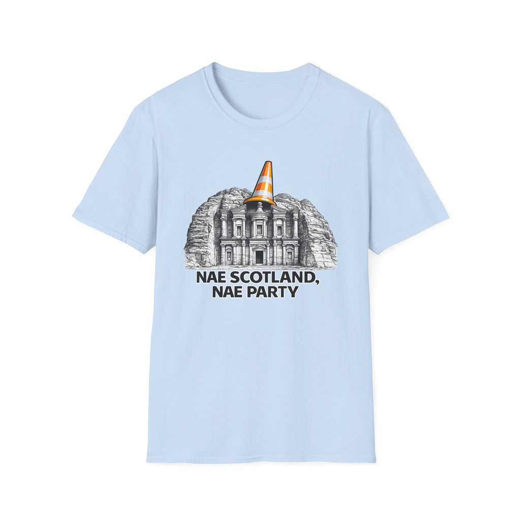 Nae Scotland Nae Party – Petra Treasury Cone T-Shirt