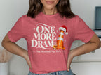 T-shirt with "One More Dram Nae Scotland, Nae Party" text, traffic cone, and whisky.