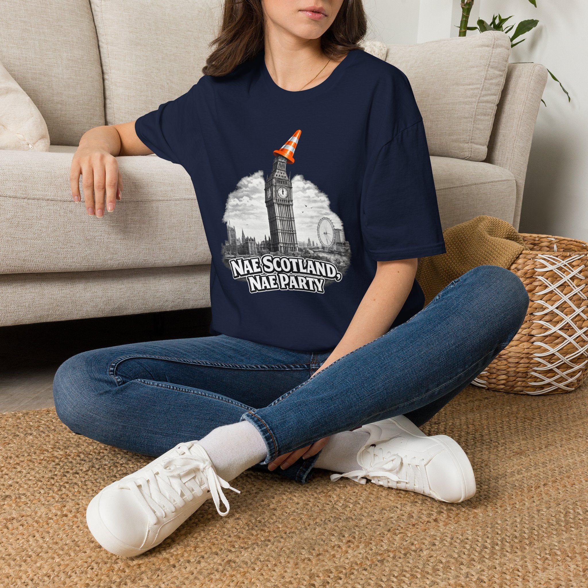 Nae Scotland, Nae Party – Big Ben Cone T-Shirt