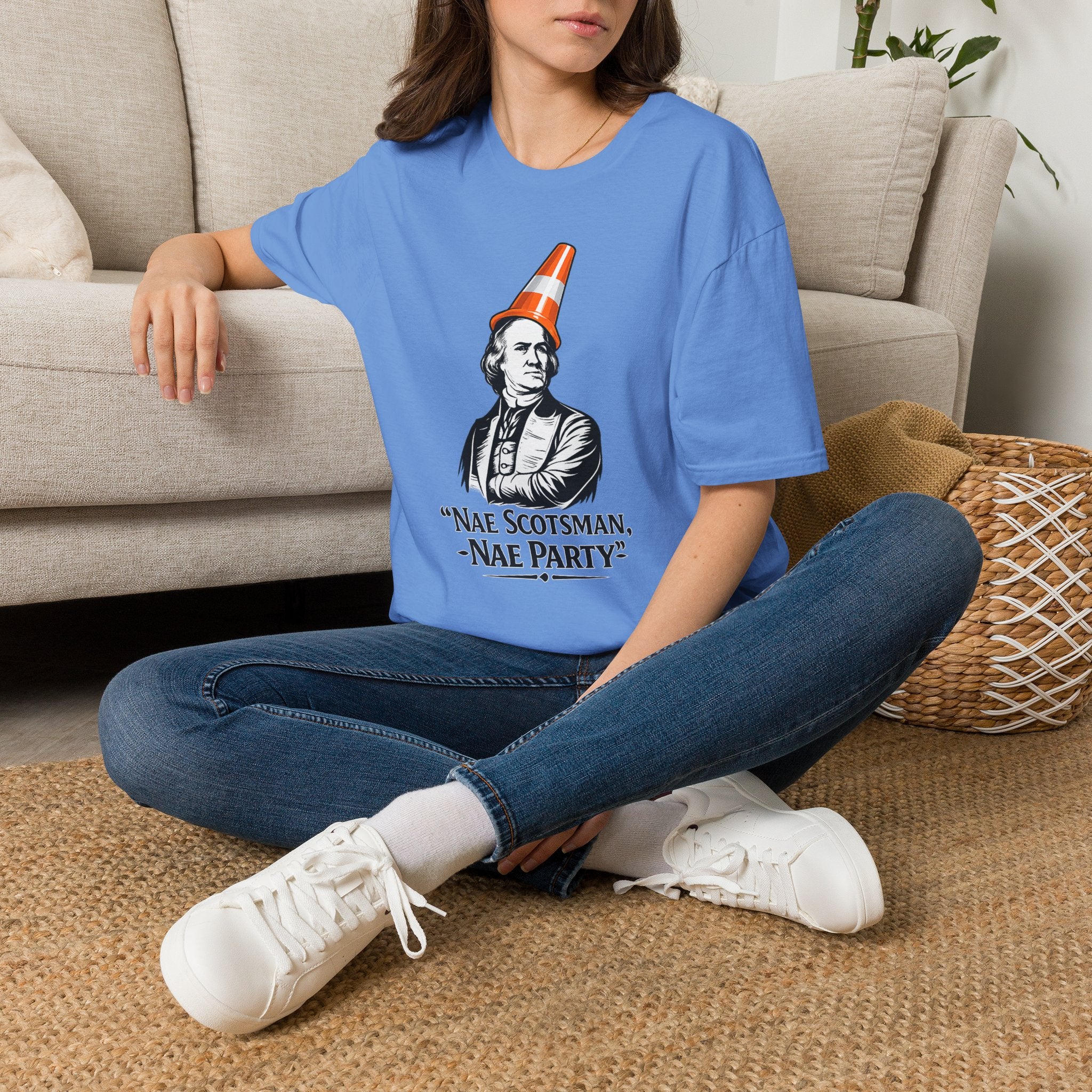 Nae Scotsman, Nae Party – Samual Adams Cone T-Shirt