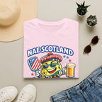 Copy of Nae Scotland, Nae Party – Tartan Pickleball Mascot T-Shirt