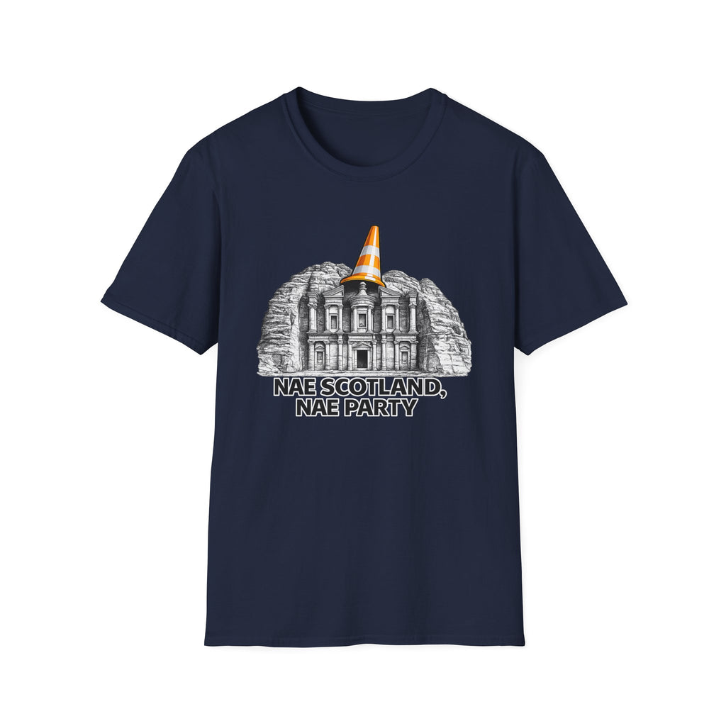 Nae Scotland Nae Party – Petra Treasury Cone T-Shirt