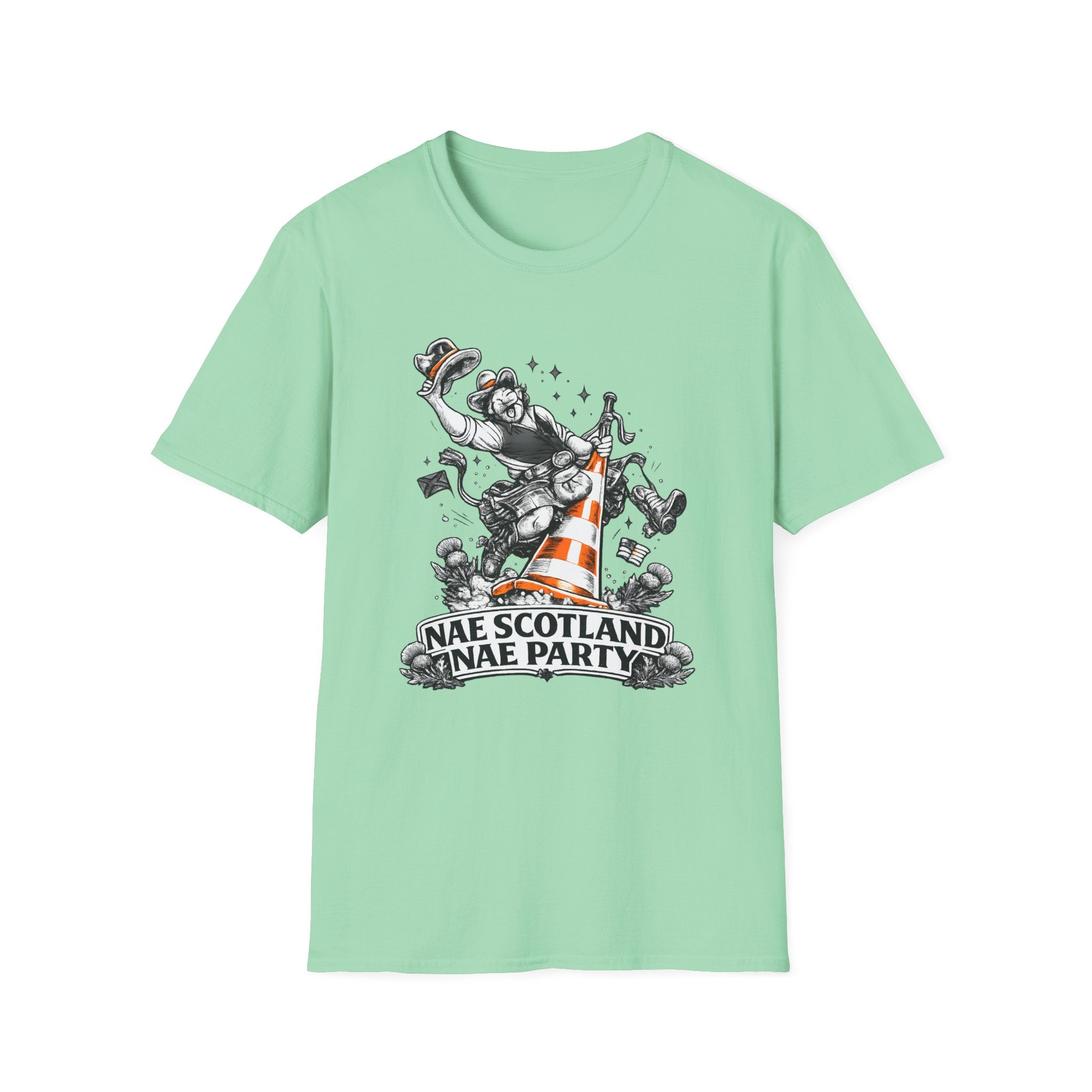 Nae Scotland, Nae Party – Scottish Cowboy Cone T-Shirt