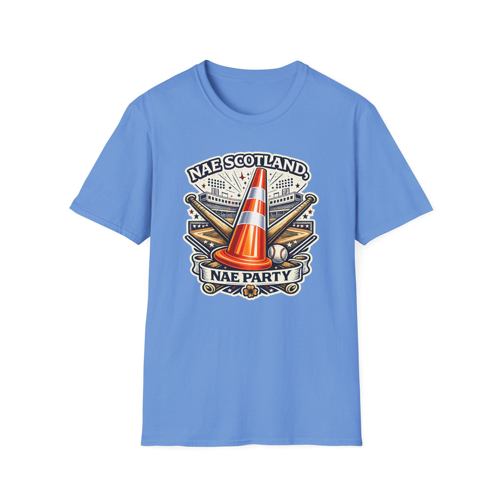Nae Scotland, Nae Party – Baseball Stadium Cone T-Shirt