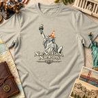 Statue of Liberty wearing a traffic cone, with text "Nae Scotland, Nae Party."