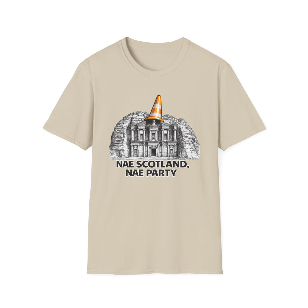 Nae Scotland Nae Party – Petra Treasury Cone T-Shirt