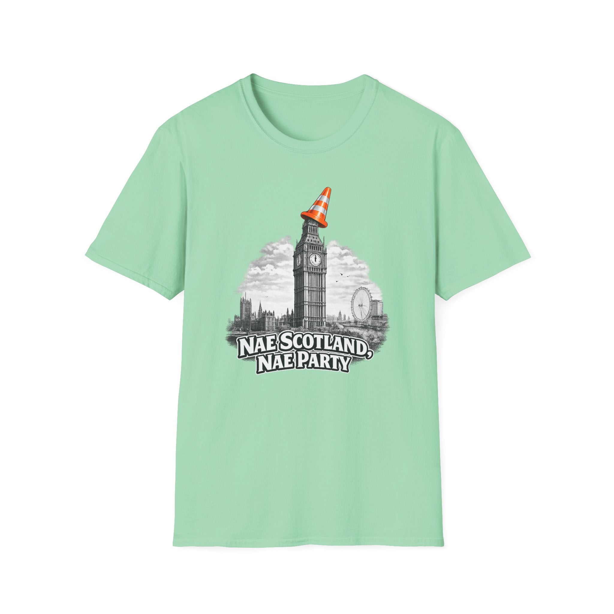 Nae Scotland, Nae Party – Big Ben Cone T-Shirt