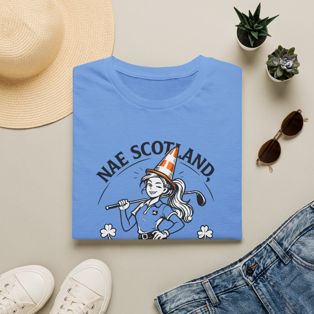Copy of Nae Scotland, Nae Party – Highland Lass Cone Golfer T-Shirt