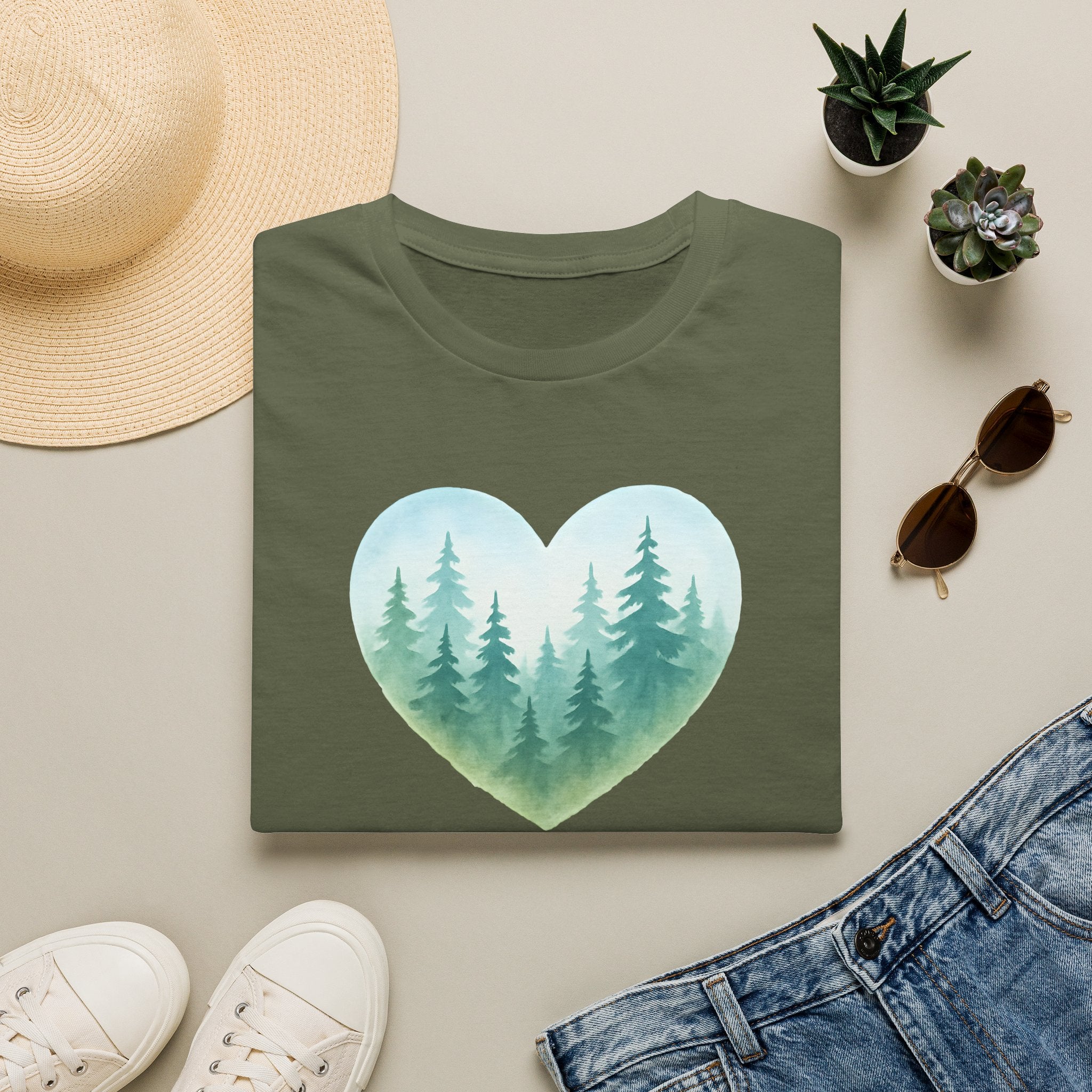 Forest Therapy Heart T-Shirt
