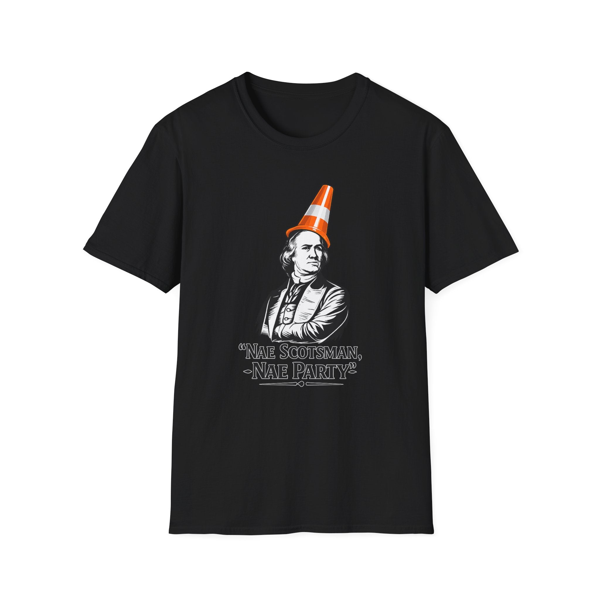 Nae Scotsman, Nae Party – Samual Adams Cone T-Shirt