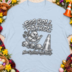Egg Roll Patrol design with a chick, Easter eggs, a traffic cone, and text.