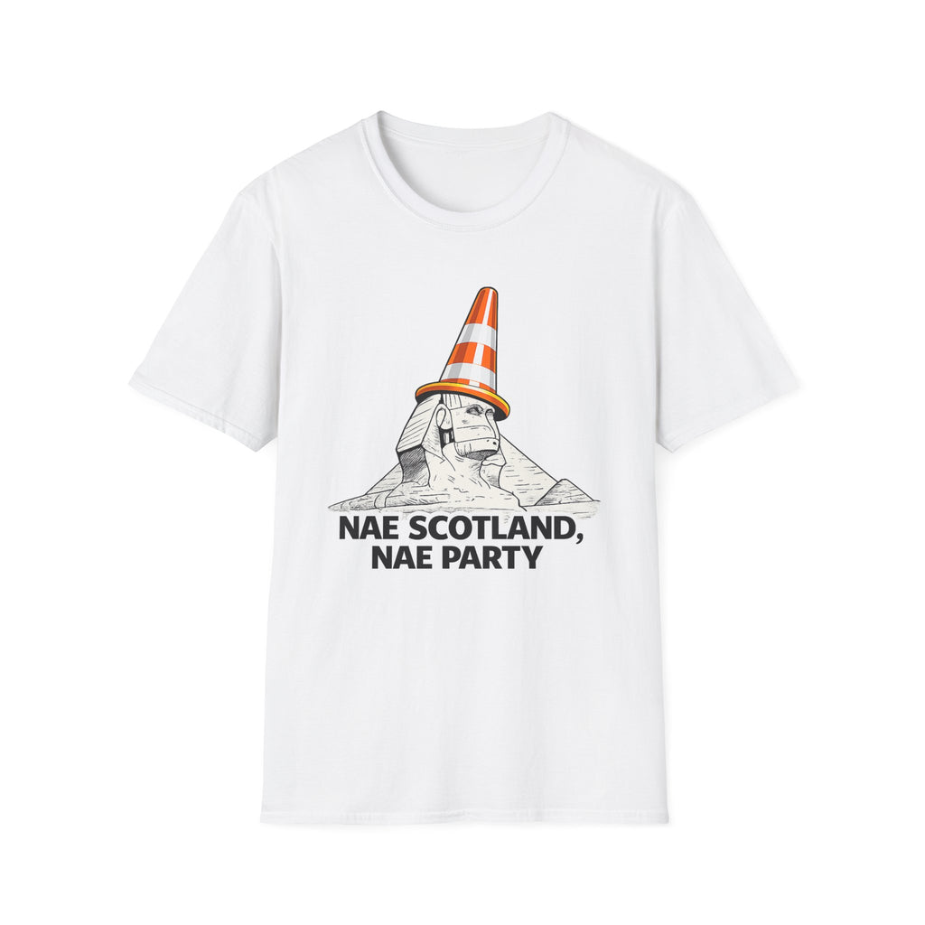 Nae Scotland, Nae Party – Scottish Sphinx T-Shirt