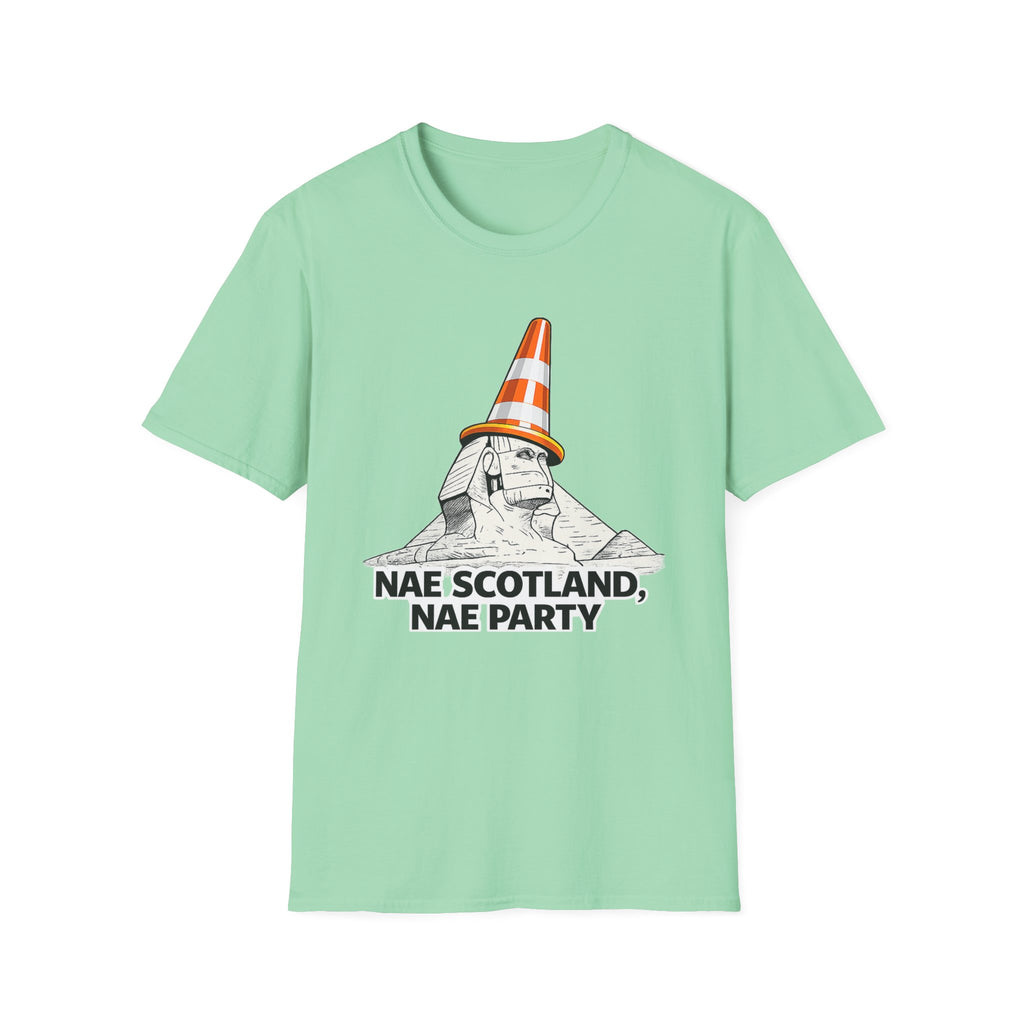 Nae Scotland, Nae Party – Scottish Sphinx T-Shirt