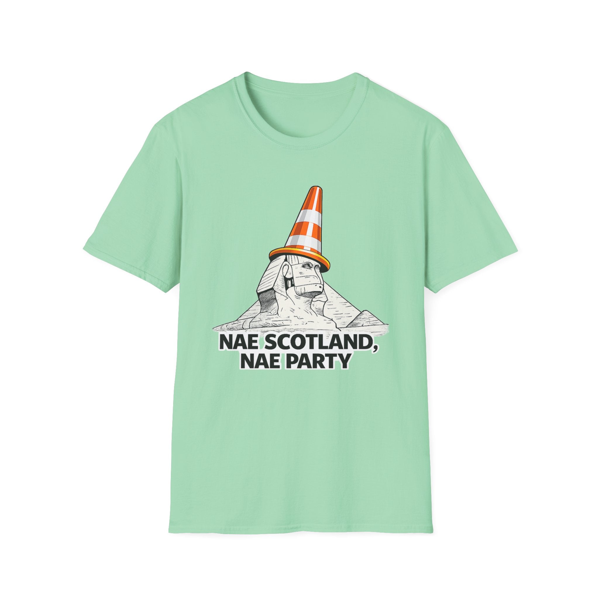 Nae Scotland, Nae Party – Scottish Sphinx T-Shirt