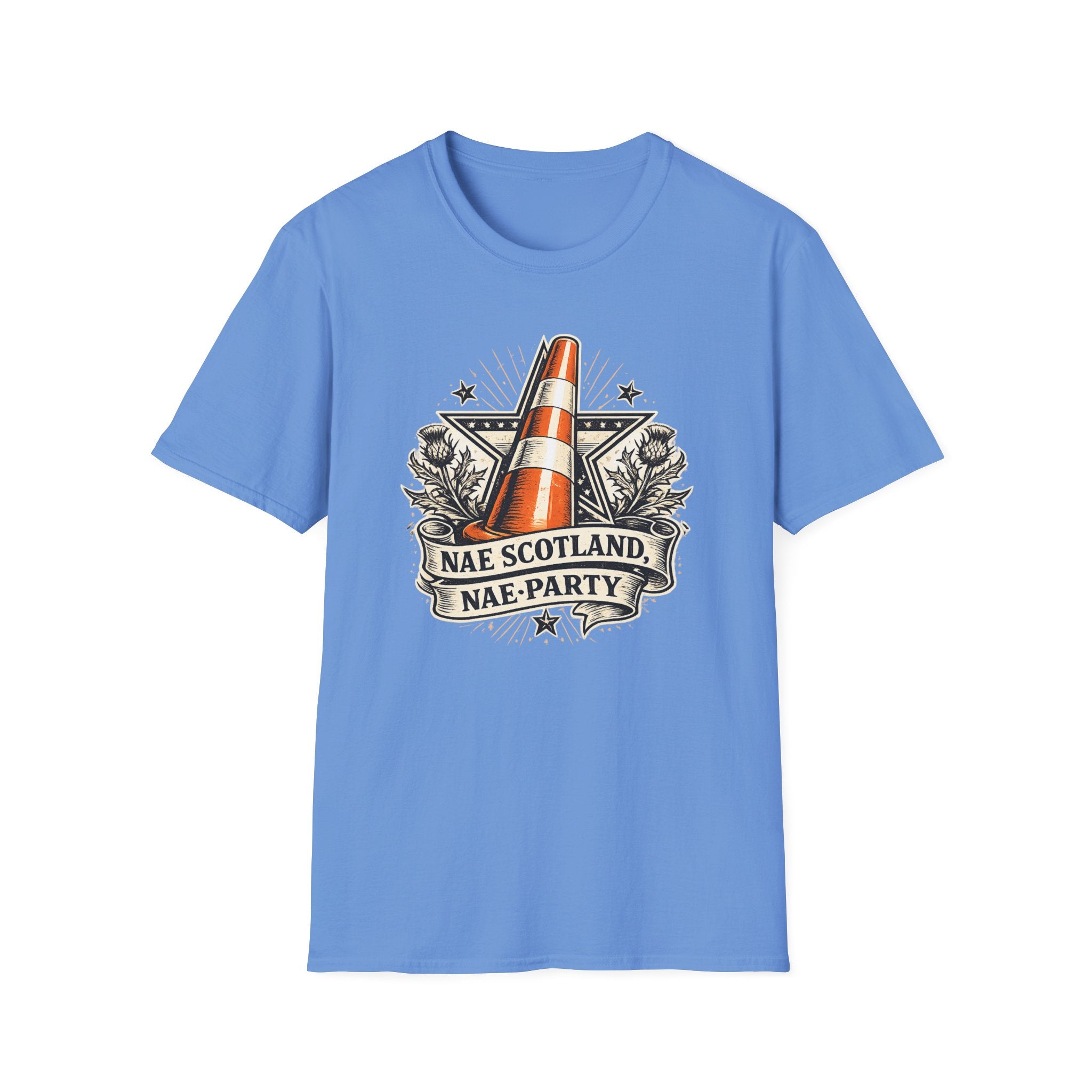 Copy of Copy of Nae Scotland, Nae Party – Scottish-American Cone Skull T-Shirt