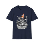 Nae Scotland, Nae Party – Highland Stag Slugger T-Shirt