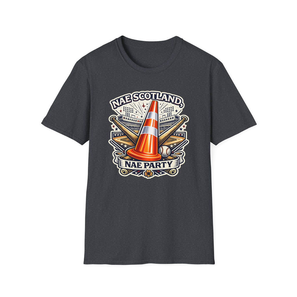 Nae Scotland, Nae Party – Baseball Stadium Cone T-Shirt