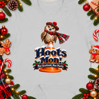 Owl in tartan hat and scarf on cone with text "Hoots Mon! Nae Scotland, Nae Party."