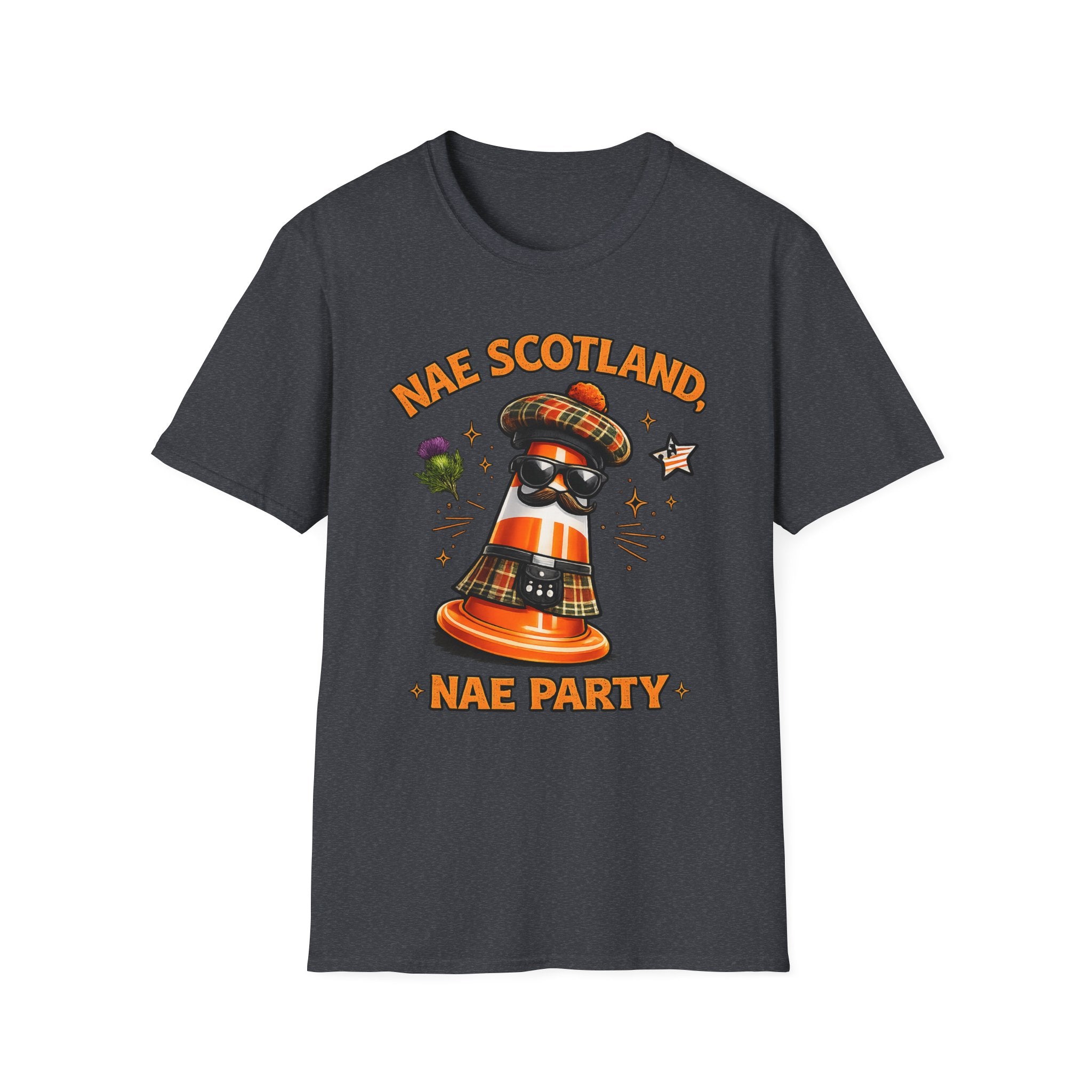 Nae Scotland, Nae Party – Highland Cone Scotsman T-Shirt