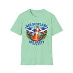 Nae Scotland, Nae Party – Scottish-American Thistle Cone T-Shirt