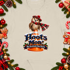 Owl wearing a tartan hat and scarf on a cone, with text "Hoots Mon!" and "Nae Scotland, Nae Party."