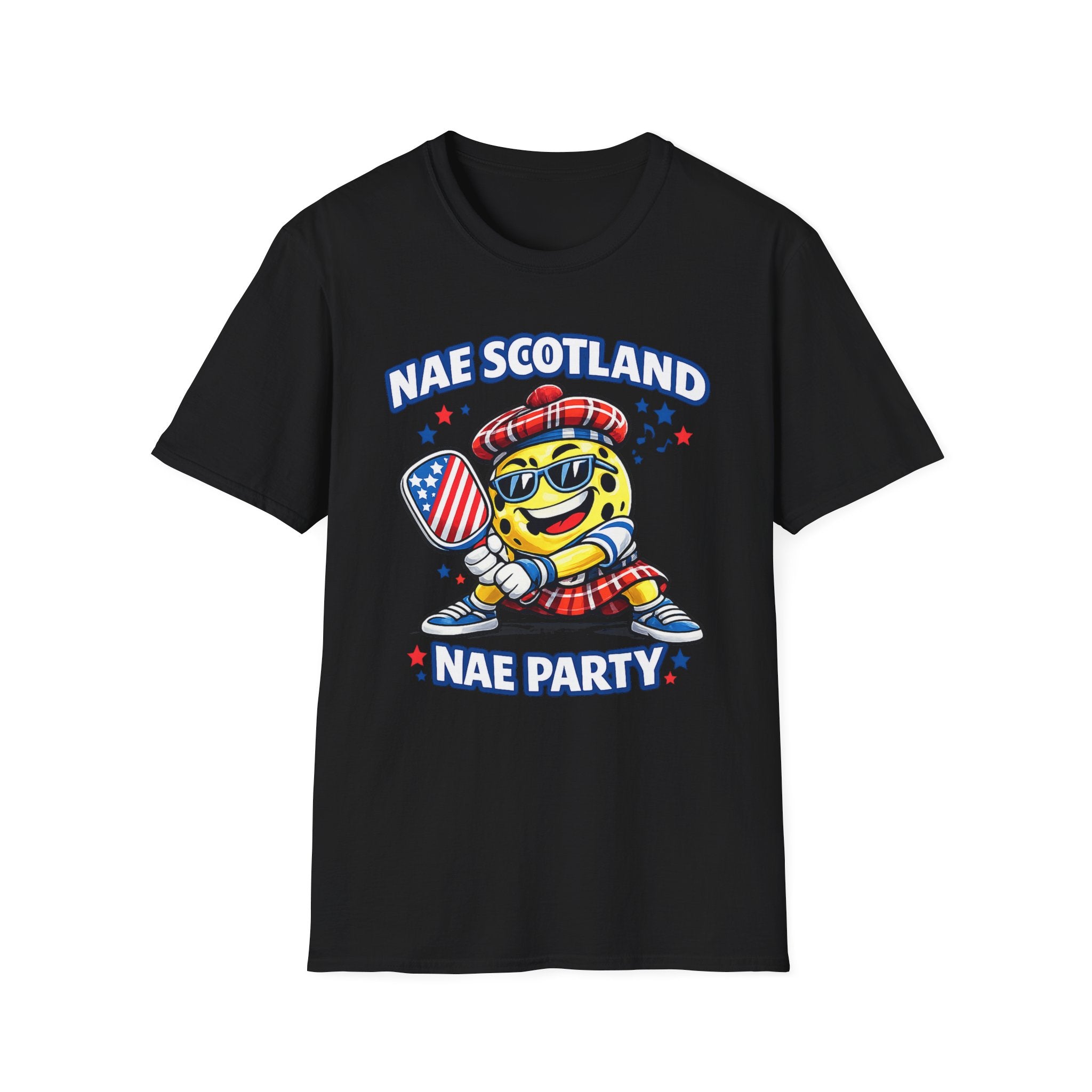 Copy of Nae Scotland, Nae Party – Tartan Pickleball Ace T-Shirt