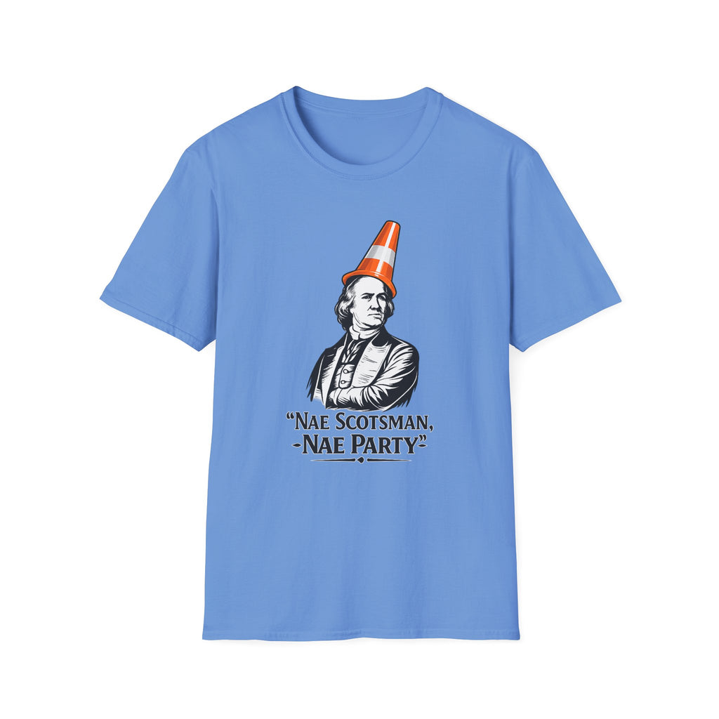 Nae Scotsman, Nae Party – Samual Adams Cone T-Shirt