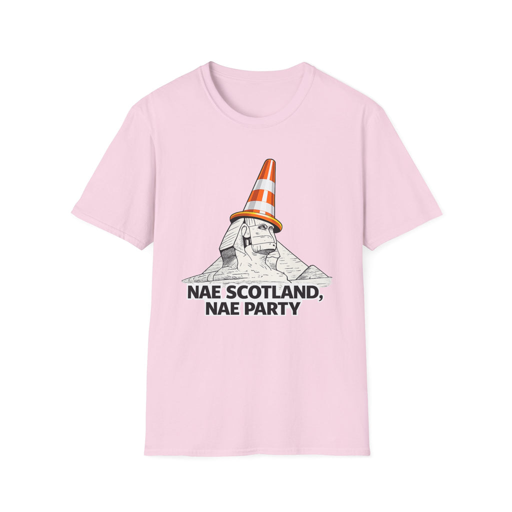 Nae Scotland, Nae Party – Scottish Sphinx T-Shirt