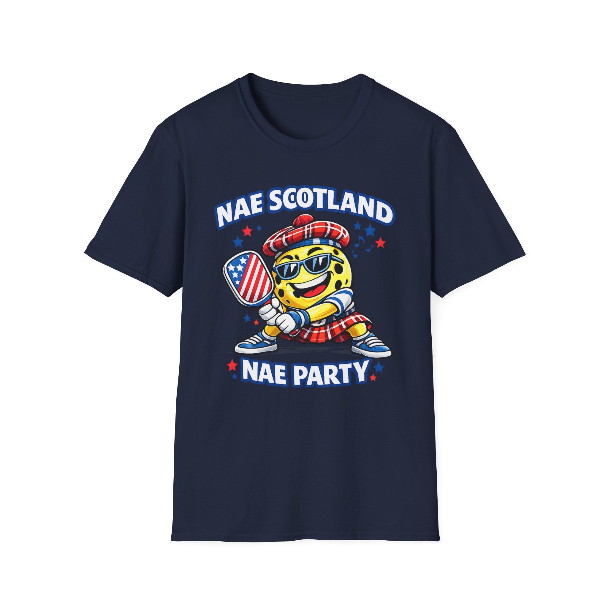 Copy of Nae Scotland, Nae Party – Tartan Pickleball Ace T-Shirt