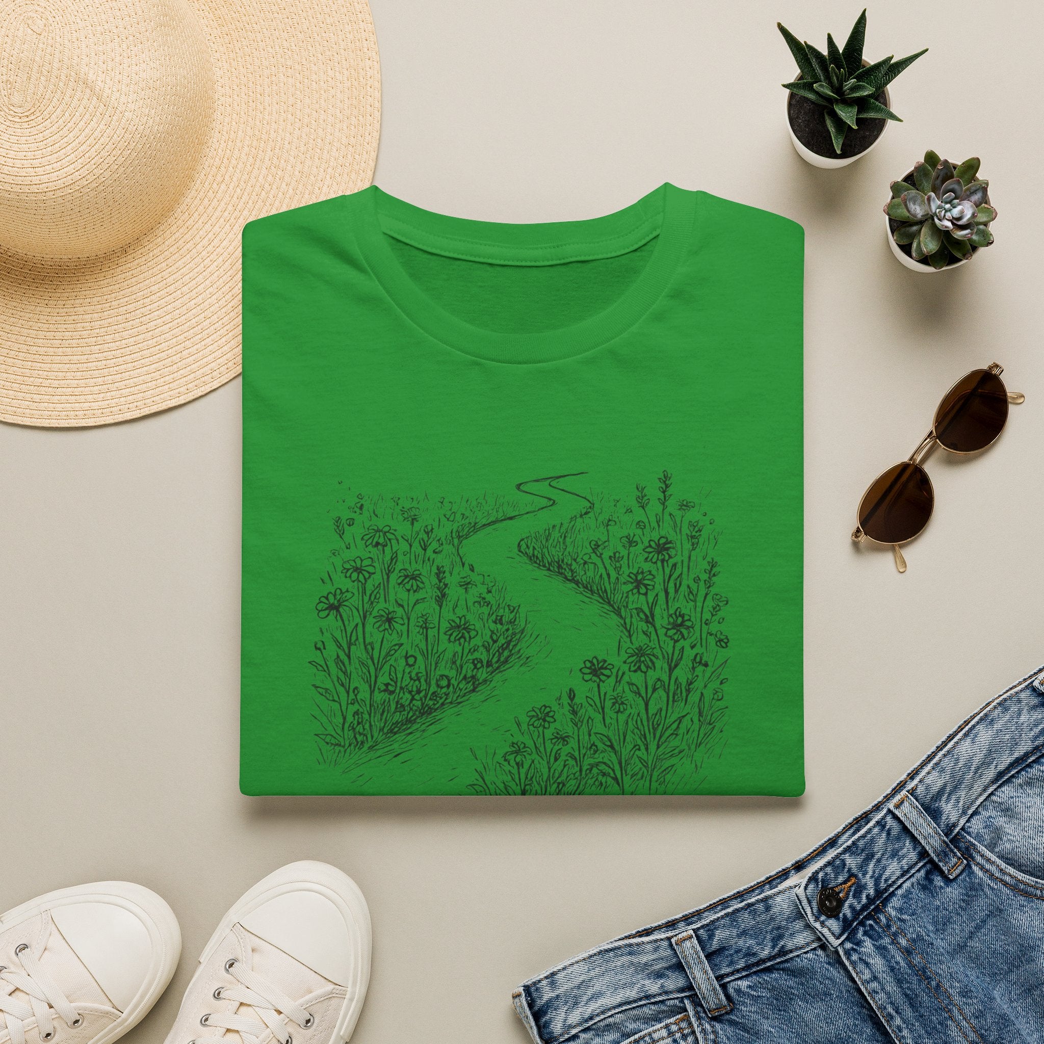 Winding path through grass T-Shirt