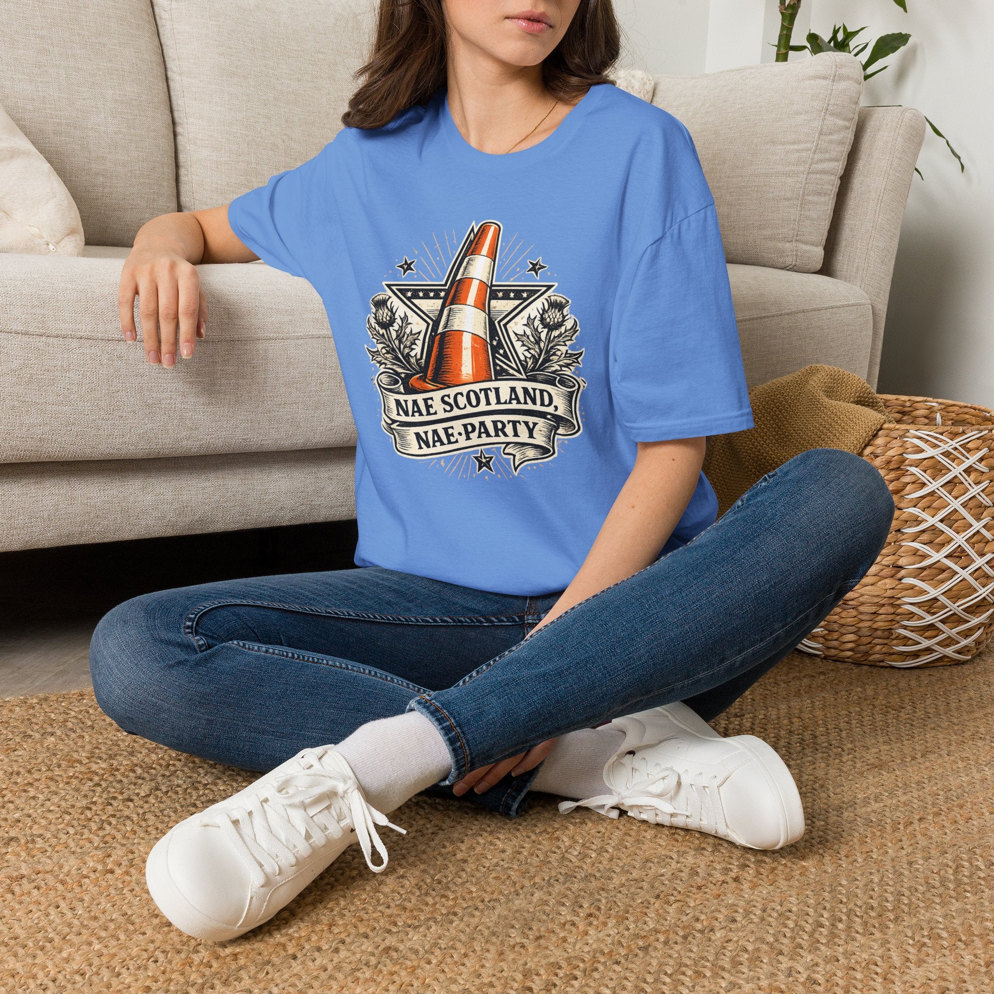 Copy of Copy of Nae Scotland, Nae Party – Scottish-American Cone Skull T-Shirt