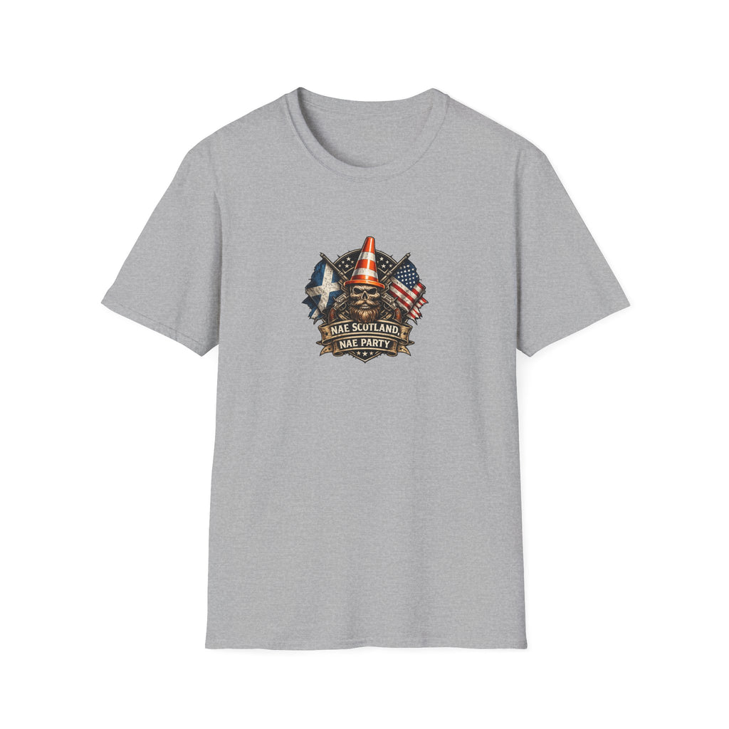 Copy of Nae Scotland, Nae Party – Scottish-American Cone Skull T-Shirt