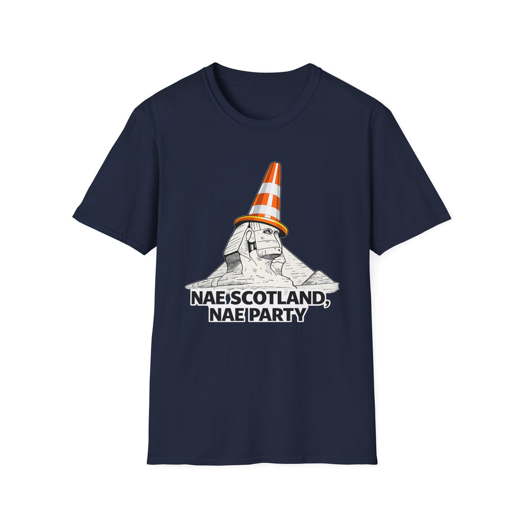 Nae Scotland, Nae Party – Scottish Sphinx T-Shirt