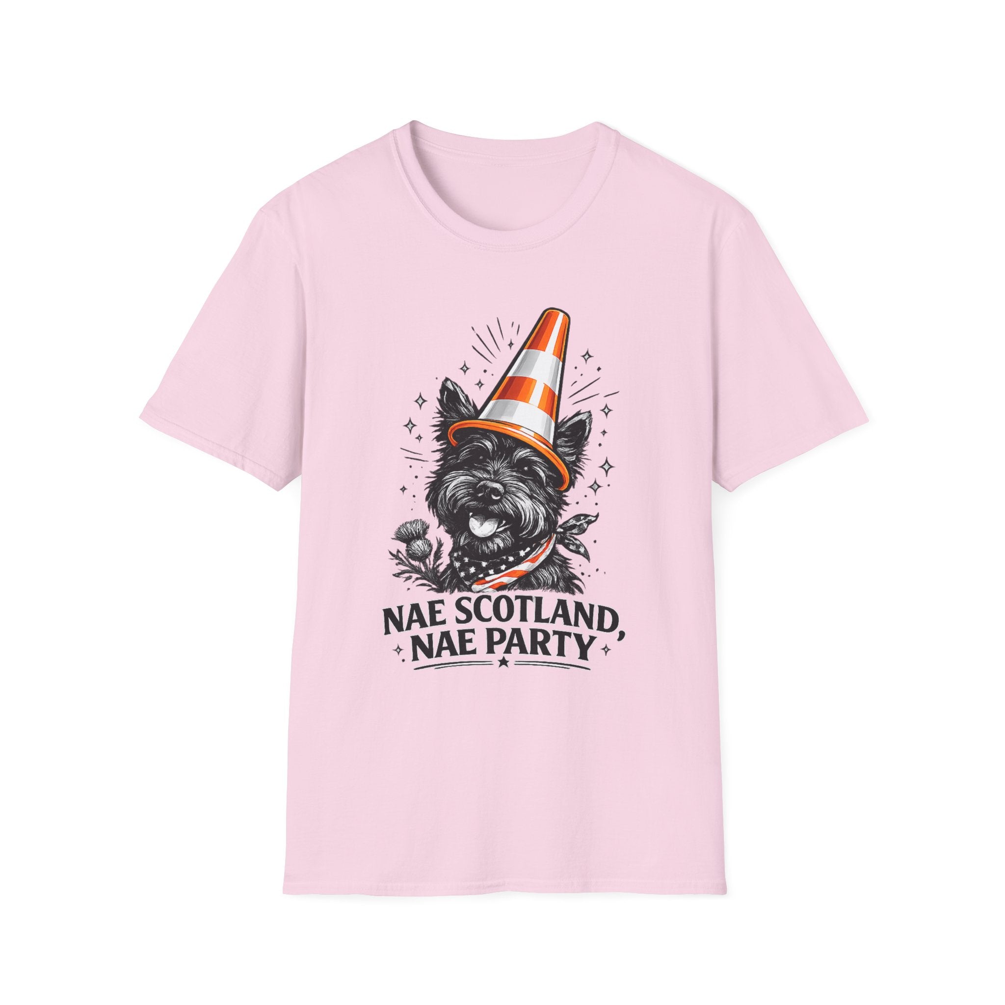 Nae Scotland, Nae Party – Scottish Terrier Cone T-Shirt