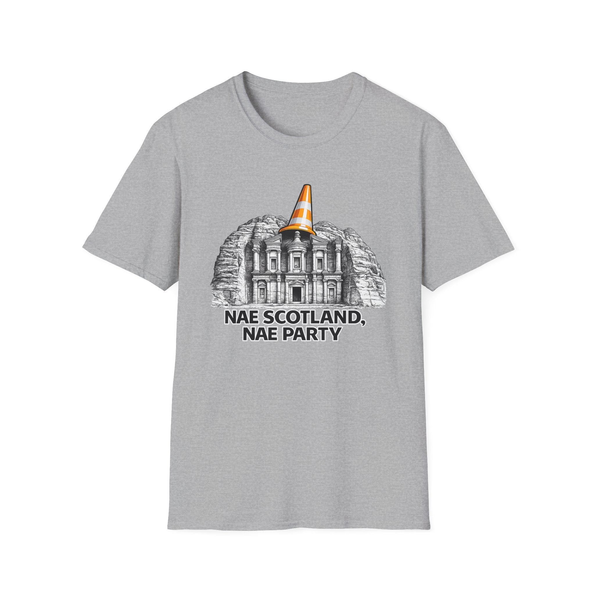 Nae Scotland Nae Party – Petra Treasury Cone T-Shirt