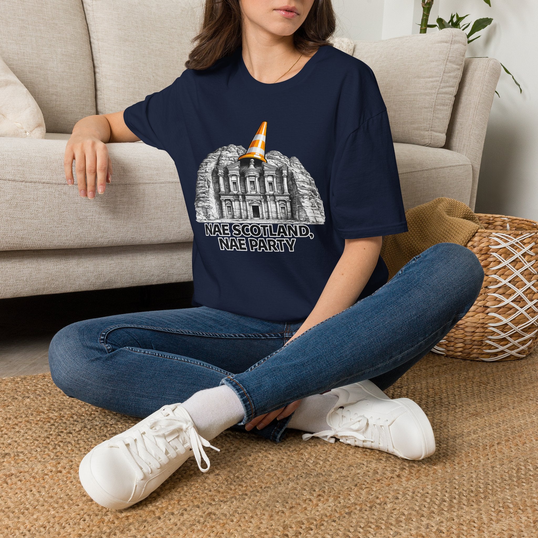 Nae Scotland Nae Party – Petra Treasury Cone T-Shirt